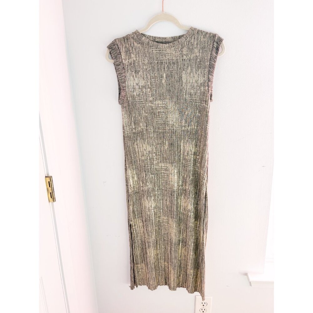 Anthropologie Akemi + Kim Iridescent Midi Dress XSP euc
